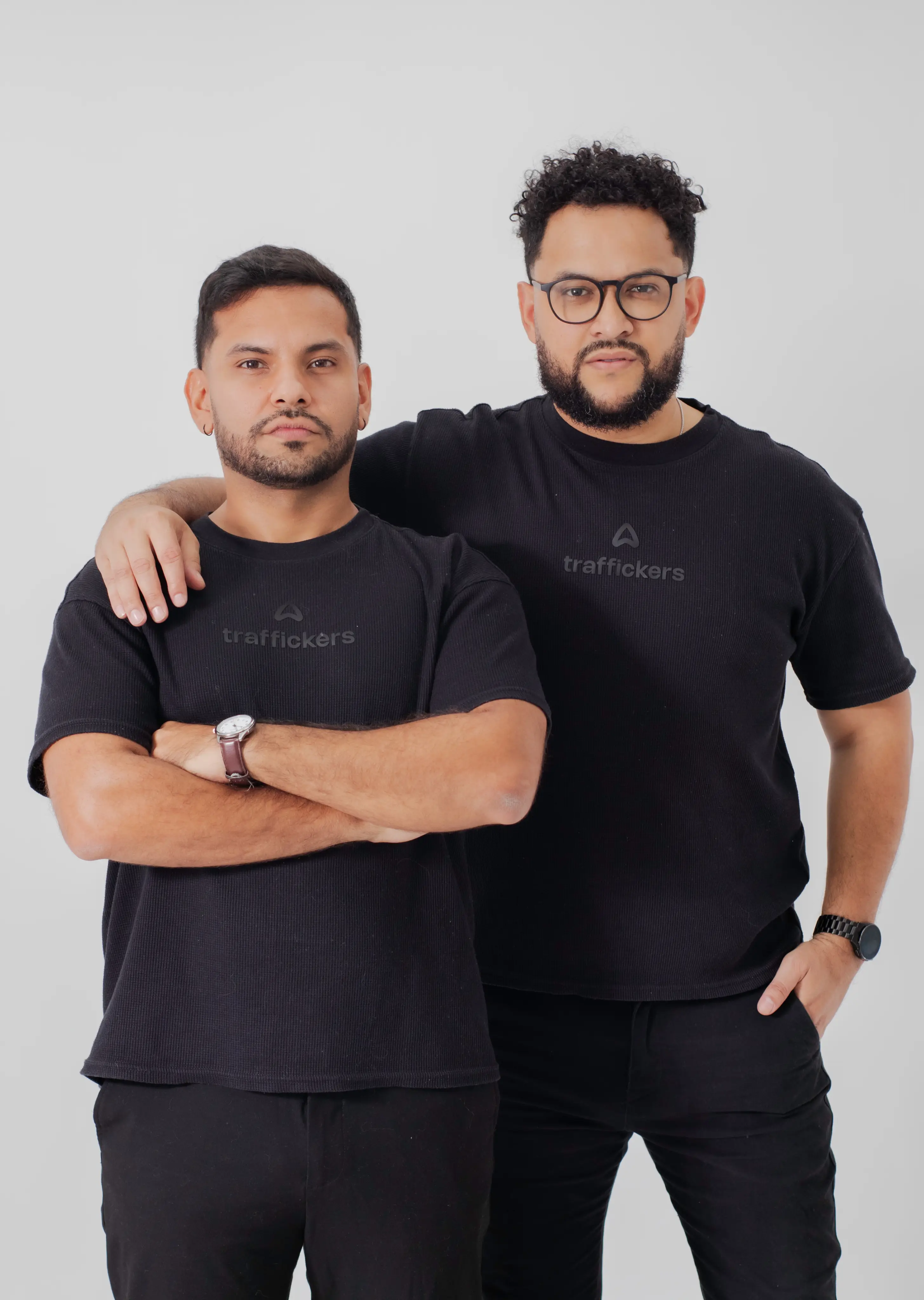 Two men providing services